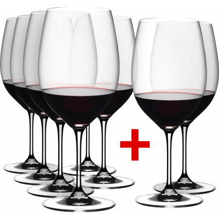 6 Verres Cabernet/Merlot + 2 Verres Offerts - Ref 7416/0 - Gamme Vinum - Riedel