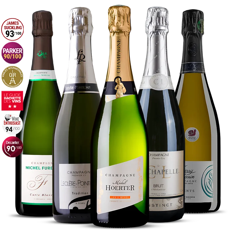 Pack 5 Champagnes de Vignerons  3.75l