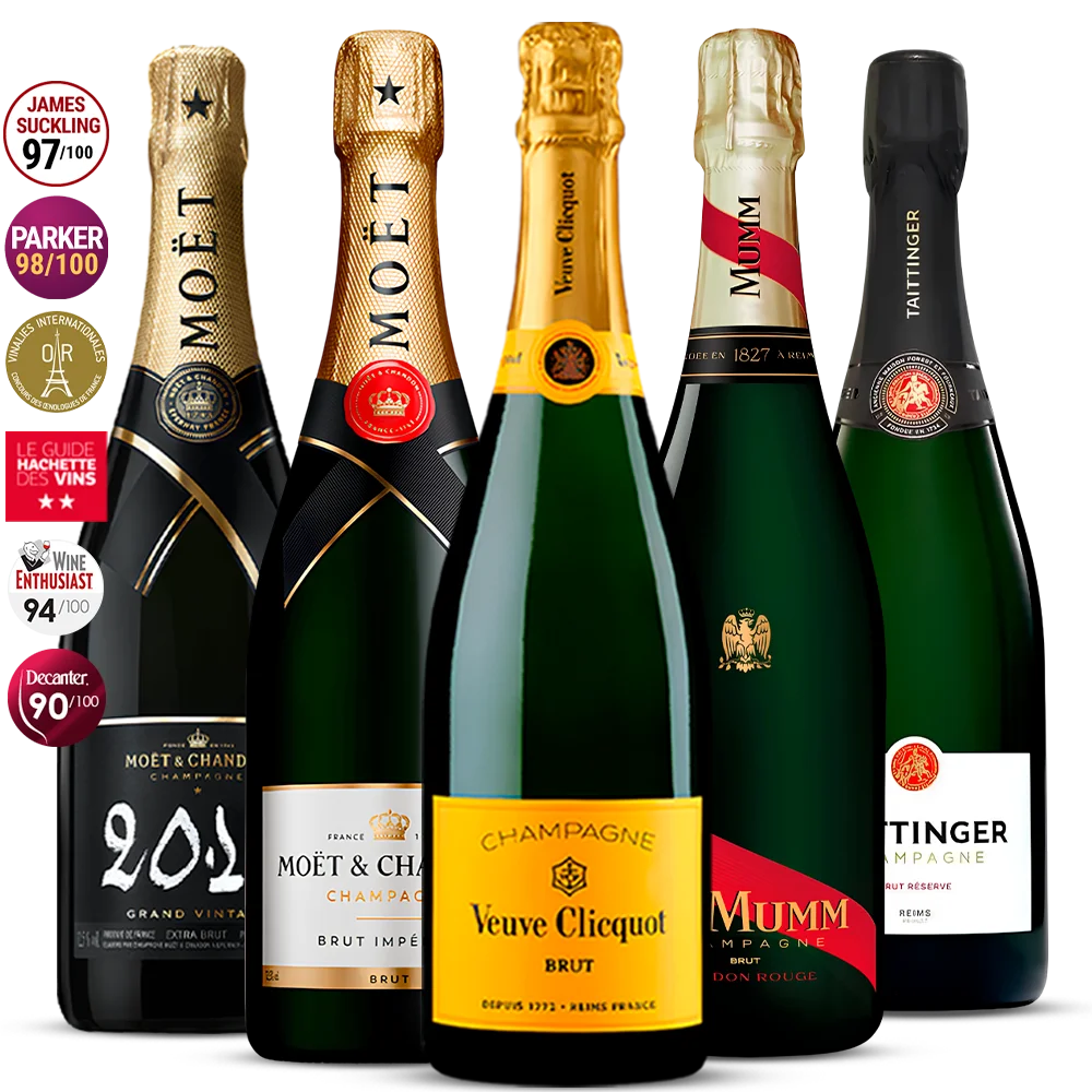 Pack 5 Champagnes Grands Crus  3.75l
